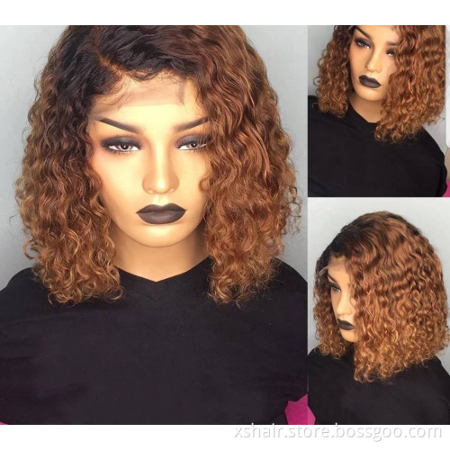 Morden Style 360 Full Lace 30 Inch 613 Virgin 250 Density 200% Kinky 12A 100% Human Hair Pixie Wig